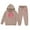Khaki, variant on FAOWME Child Toddler Boys Girls Long Sleeve Solid Color Warm Hoodie Pullover Tops Pants Kids Outfits Sweat Suits Tracksuits Khaki 7-8 Yeats