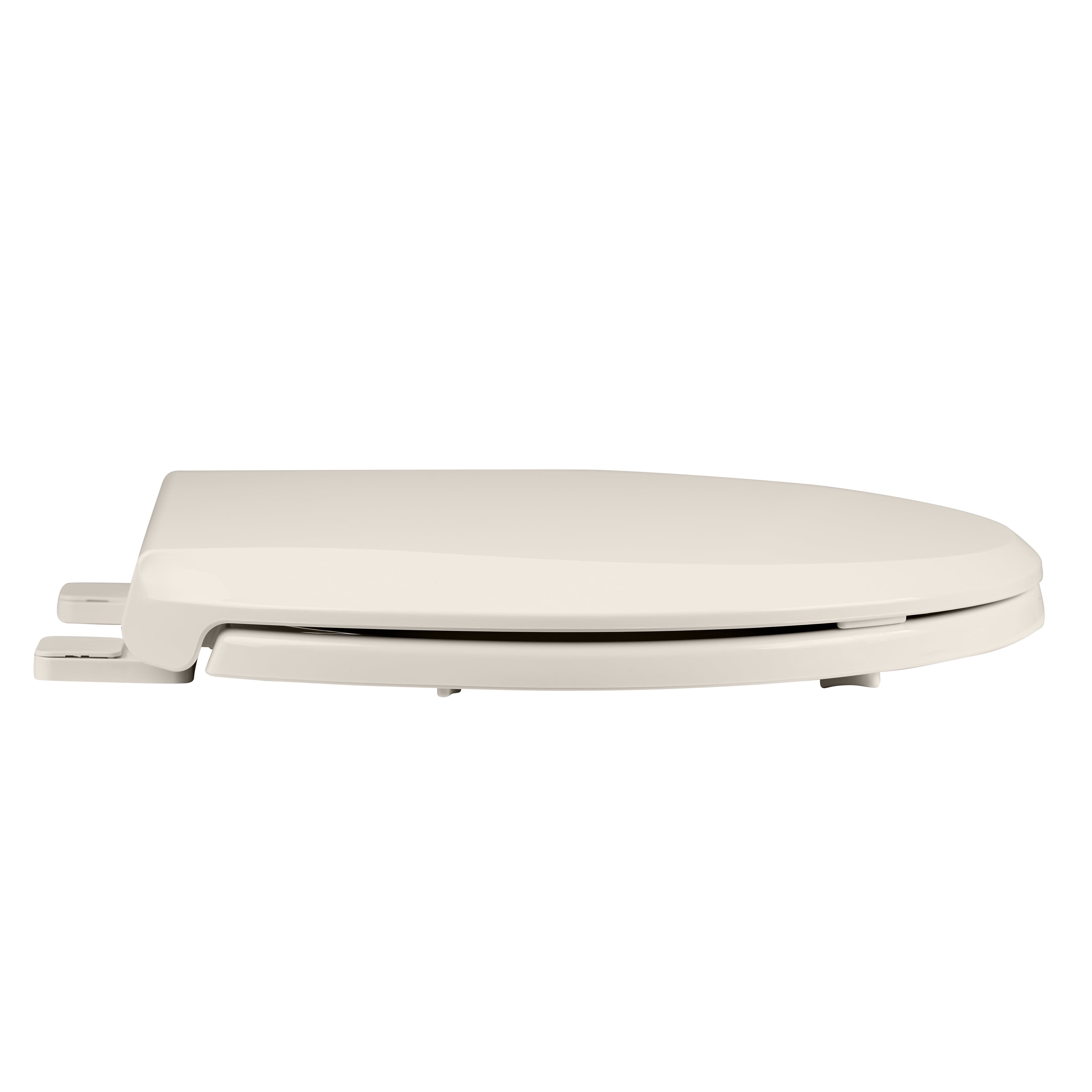 Commercial Toilet Seat – 17" Round Almond, Quiet Soft-Close Lid, Durable Polypropylene, Never-Loosen, Potty Training Feature, Fits Standard Toilets – Almond – 17"