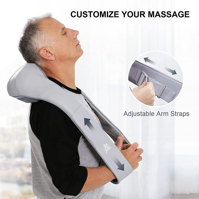 KNQZE Neck Massager with Heat, Cordless Deep Tissue 4D Expert Kneading  Massage, Shiatsu Neck and Shoulder Massage Pillow for Neck, Traps, Back and  Leg Pain Relief, Gifts for Men Women Mom and