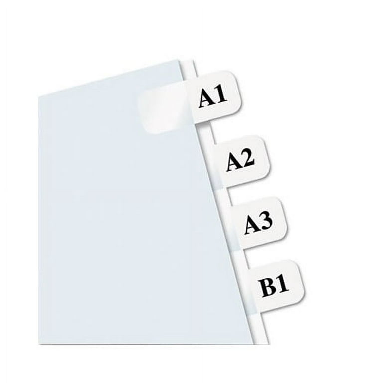 Laser Printable Index Tabs, 1/12-Cut, White, 0.44 Laser Printable Index Tabs, 1/12-Cut, White, 0.44