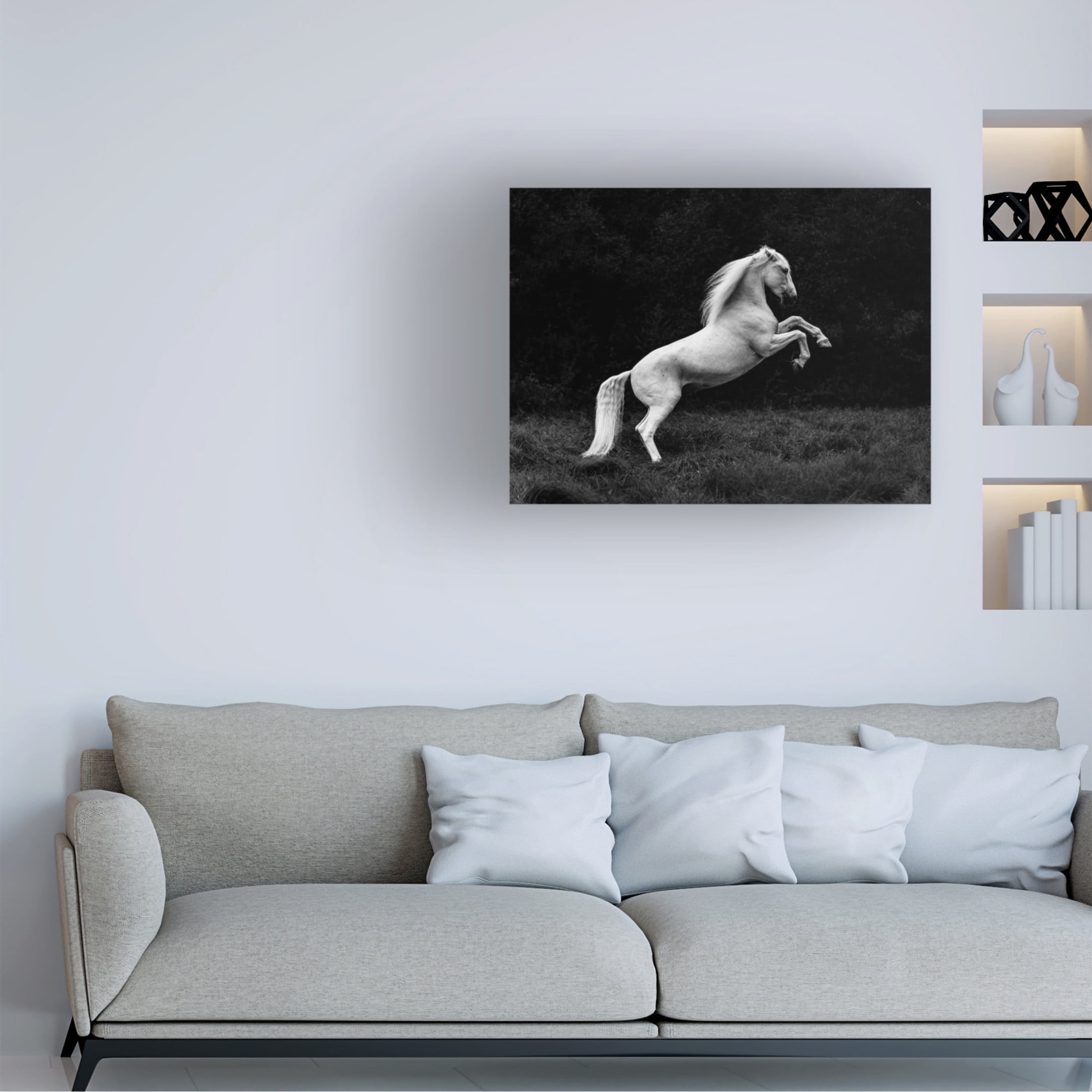 Trademark Fine Art Cembrzynski Ignacy a short story of a blade of grass in a hoof Canvas Wall Art
