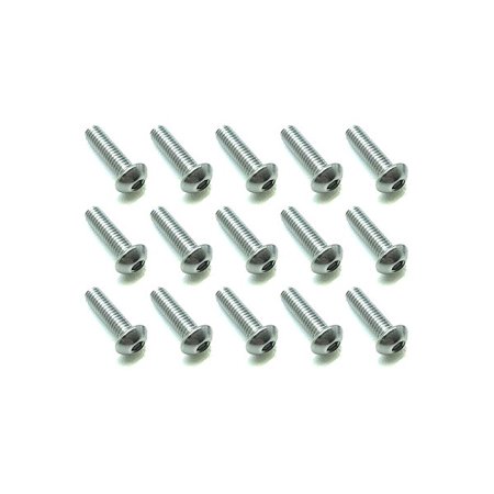 

Integy RC Toy Model Hop-ups SQ-NSR-308 Square R/C M3 x 8mm Stainless Steel Button Head Hex Screws (15 pcs.)