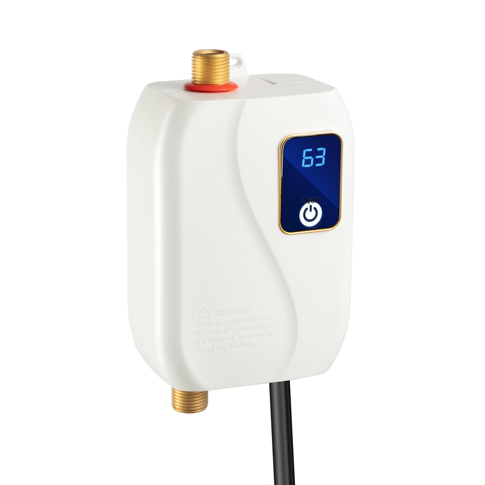 3000W 110V Instant Hot Water Heater Electric Tankless On Demand House IPX4 for kitchen water, daily washing