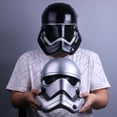 thumbnail image 2 of Máscara de casco de Stormtrooper, casco de Star Wars, máscaras de fiesta de Halloween para adultos de Stormtrooper negro de PVC, 2 of 4