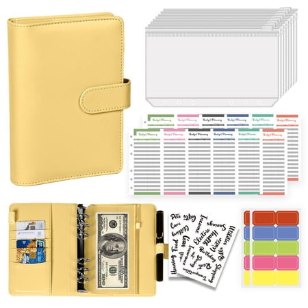 Budget Planner Notebook with Cash Envelopes Pink