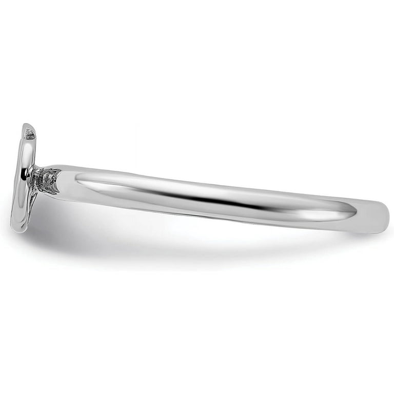 Sterling Silver Stackable Expressions Ohm Ring