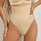 thumbnail image 5 of Gibobby Pantaletas mujer Ropa interior moldeadora de Tanga de Control para mujer, ropa interior moldeadora sin costuras, bragas moldeadoras de cuerpo de cintura alta(Beige,G), 5 of 5