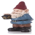 thumbnail image 3 of Hi-Line Gift 2825” Gnome Holding a Lantern Garden Statue, MGO Clayfibre, Indoor/Outdoor Use, 3 of 9