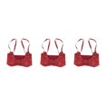 thumbnail image 2 of Decodeary Ceinture Large pour Femmes sous-Poitrine Cosplay Nœud Papillon Taille Haute Extensible Rouge Type cowboy B 3Set, 2 of 6