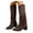 Brown, variant on Fringe Cowboy Boots for Women Suede Pointed Toe Chunky Heel Side Tassel Zipper Over the Knee Western Cowgirl Booties