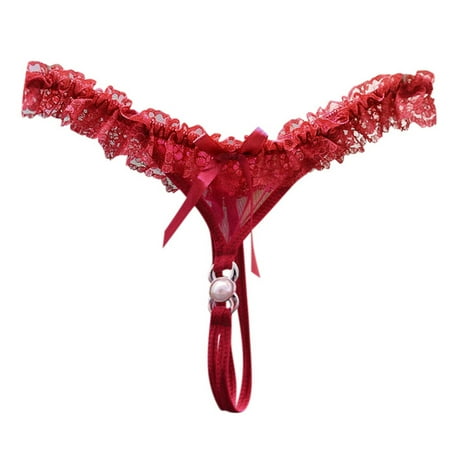 Icvfdpl Women S Panties Open Cut Thong With Low Waist No Need To Take Off Lace Transparent Mesh T Shaped Spicy Style Fun Leisure Relaxed Fit Womens Underwear Briefs One Size
