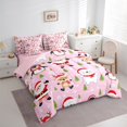 thumbnail image 3 of Manfei Kawaii Santa Claus Twin Bedding Sets 7-Piece,Cute Christmas Reindeer Bedding Comforter Set,Merry Xmas Sheet Sets For Teens,Breathable Home Decor Reversible, 3 of 8