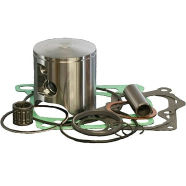 Wiseco PK mm 2-Stroke Motorcycle Piston Kit with Top-End Gasket Kit, Pink