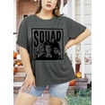 thumbnail image 2 of Anbech Sanderson Sisters Women's Plus Shirt Short Sleeve Vintage Printed Tshirts Halloween Funny Graphic Tee, 2 of 4