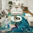 thumbnail image 2 of Addison Rugs Indoor/ Outdoor Addison Karina Abstract Washable Area Rug 5' x 7'6" - Seaglass, 2 of 9