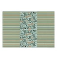thumbnail image 3 of Flowers Cutting Board, Pastel Toned Horziontal Striped and Vintage Floral Ornaments, Decorative Tempered Glass Cutting and Serving Board, in 3 Sizes, by Ambesonne, 3 of 5