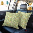 thumbnail image 4 of Easter Decorative Throw Pillow Covers 16x16 Inch Set of 2 Spring Floral Home Decor Pillow Cases for Couch, Flower Butterfly Green Leaves Cushion Case for Living Room Bedroom Bed Car Chair, 4 of 9