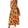 thumbnail image 1 of Vestido sin mangas de pizza Vestido de noche para mujer Tendencia de ropa de mujer 2024 Vestido largo de verano para mujer, 1 of 7