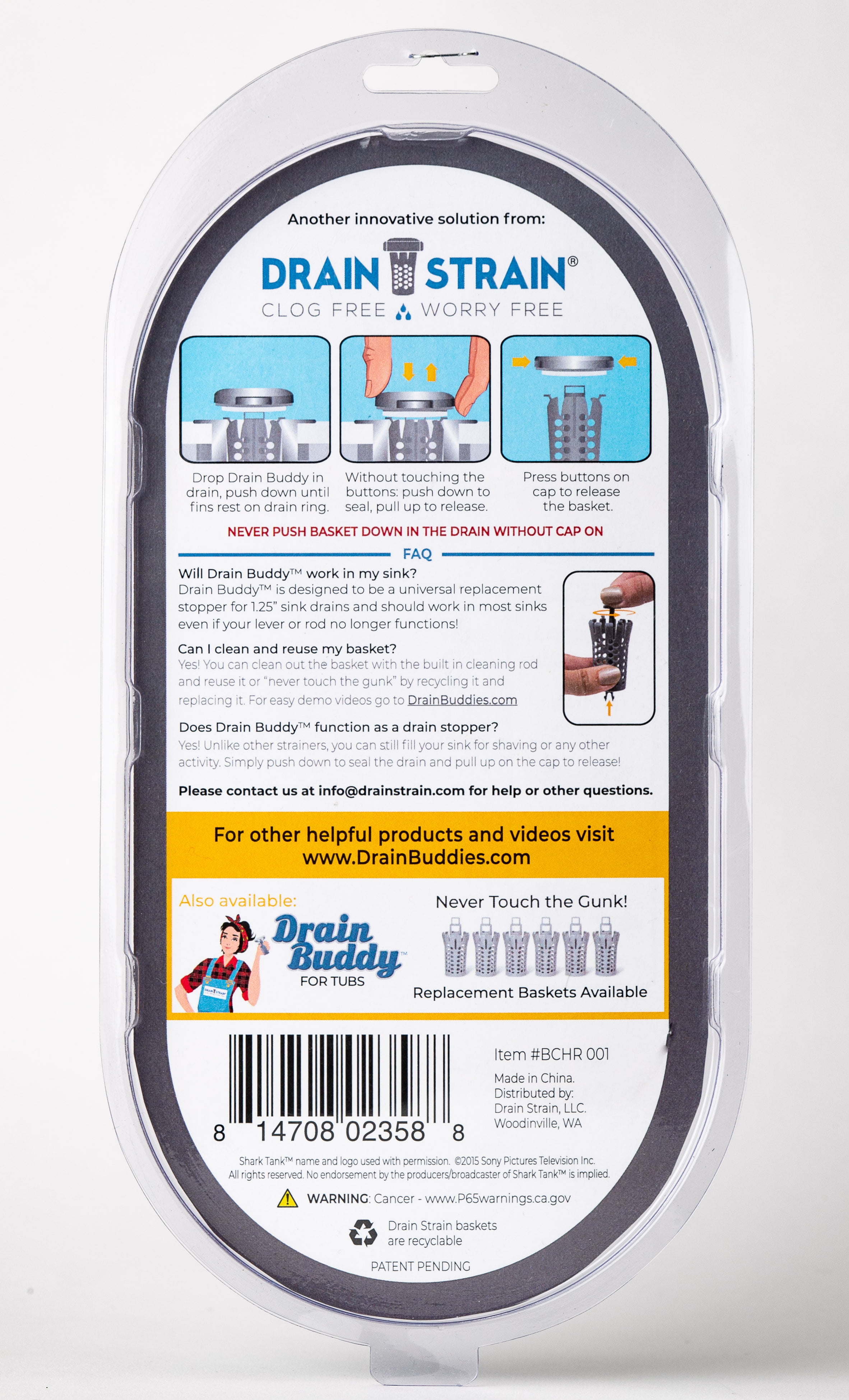Drain Buddy: Bathroom Hair Catcher & Sink Stopper Solutions
