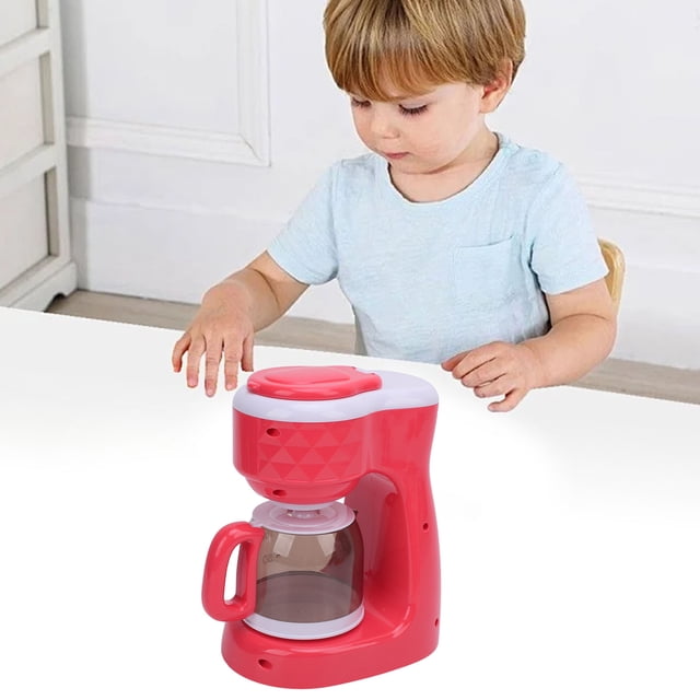 Juguete De Máquina De Cafetera, Los Niños Juegan A Los Juguetes De Cocina Jugando A La Promoción De La Cooperación Interactiva Realista Para Las Niñas