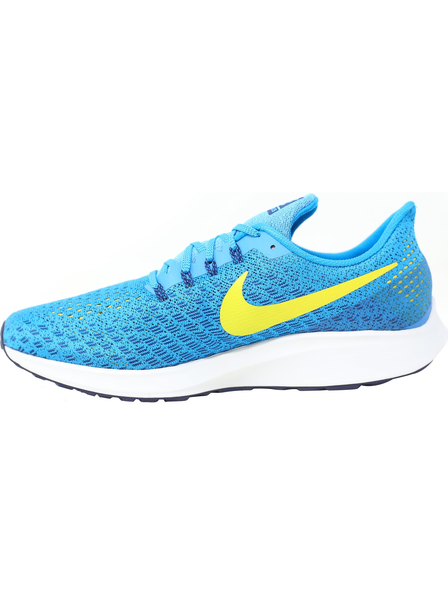 Nike Men's Air Zoom Pegasus 35 Blue Orbit / Bright Citron Ankle-High Mesh Running Shoe 12.5M - Walmart.com