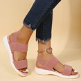 thumbnail image 6 of UTTOASFAY Clearance Sandals for Women New Style Casual Women'S Sandals and Slippers with Flat Bottom for Outer Flash Picks Pink 9.5, 6 of 7