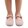 thumbnail image 5 of Toddler Girls Princess Flat Shoes, Non Slip Soft Comfort Sole Slip On Lightweight Dress Footwear for Everyday Use Beige 5 Years, 5 of 7