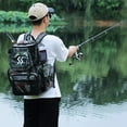 Sougayilang Fishing Tackle Backpack Waterproof Tackle Bag Storage with