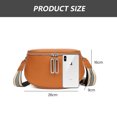 thumbnail image 2 of Bolso bandolera de cuero genuino para mujer/bolso tipo cartera/bolso de sillín de piel de vaca/bolso de pecho/bandolera de hombro, 2 of 5