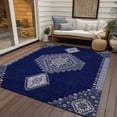 thumbnail image 6 of Addison Rugs Chantille Indoor/Outdoor Traditional Vintage Navy Washable Rectangle Rug, 10' x 14', 6 of 6
