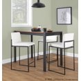 thumbnail image 2 of Fuji High Back Counter Stools for Kitchen Counter, Counter Height Chairs, Bar Stools Set of 3 with Backs, Counter Stools Set of 3 Black, Bar Stools Set of 3 Counter Height (White Velvet), 2 of 6