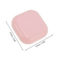 thumbnail image 3 of Unique Bargains 1 Set Contact Lens Case Portable Square Lens Storage Case Pink, 3 of 5