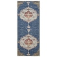 thumbnail image 6 of GLN Rugs Anatolium - Indoor, Machine Washable Area Rug 2'6"x6'6" Turkish Blue Home Carpet, All Ages, 6 of 8