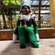 thumbnail image 1 of 11,81 pulgadas lindo muñeco de elfo navideño figura de peluche navideña adorno de juguete (verde), 1 of 9