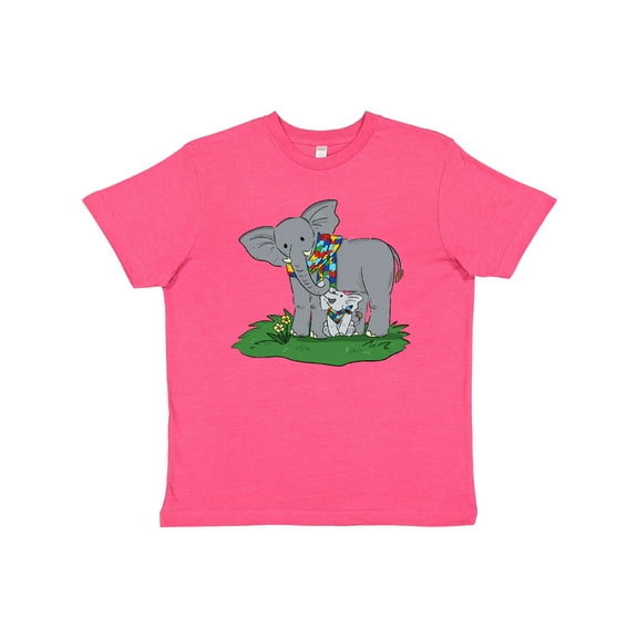 Inktastic Autism Support Elephants Youth T-Shirt