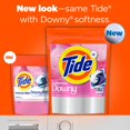 thumbnail image 4 of Tide Power PODs + Downy Laundry Detergent Pods, Soft Boosters + April Fresh, Detergent soap pacs for Laundry washing, HE compatible, 9 Count, 4 of 18