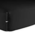 thumbnail image 4 of Bare Home Fitted Bottom Sheet Premium 1800 Ultra-Soft Wrinkle Resistant Microfiber, Hypoallergenic, Deep Pocket (King, Black), 4 of 4
