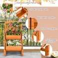 thumbnail image 6 of Aimee Lii 2-Tier Raised Garden Bed with 2 Cylindrical Planter Boxes and Trellis, Planter Boxes for Garden Yard, Orange, 6 of 7