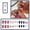 MX180, variant on Independence Day Press on Nails Short Almond Oval Fake Nails with Glitter American Flag Star Designs, USA Flag 4th of July Nail-Press Ons, Patriotic False Nail Gloss Stick on Nail for Women Girls