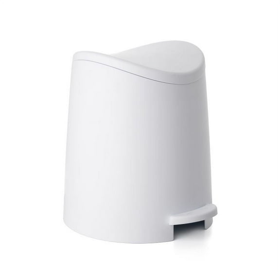 Superio Small Trash Can with Lid 3 Liter White