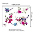 3 Magpie Branches Colored Stickers Living Room Bedroom Decorative Wall StickersHOME!4564