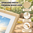 22x28 Picture Frame Set Of 2 Wood With Real Glwide Border - Walmart.com