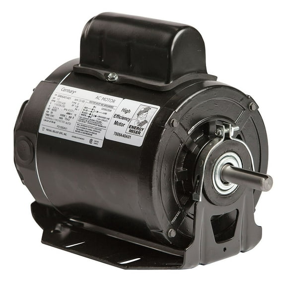 Century 1/2 HP Poultry Fan Motor, Split-Phase, 1725/1425 Nameplate RPM, 115/208-230 Voltage, Frame 56 - PD1050AV1