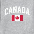 thumbnail image 3 of Instant Message - Canada Flag - Men's Crew Neck Fleece Pullover, 3 of 6