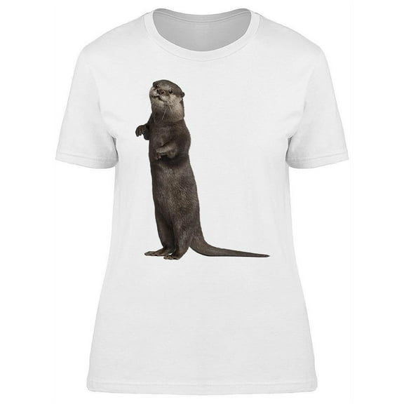 Pretty Otter Looking At You T-Shirt Women -Image by Shutterstock, Female 3X-Large