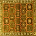 thumbnail image 1 of Ahgly Company Indoor Square Persian Yellow Traditional Area Rugs, 7' Square, 1 of 4