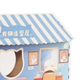 thumbnail image 4 of Casa de cartón para gatos, segura, saludable, resistente al desgaste, portátil, con hierba gatera para peluquería de gatos., 4 of 8