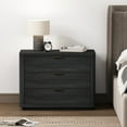 thumbnail image 2 of Evelyn Modern 32 Nightstand 4.0 with 3 Full Extension Drawers in Charcoal Grey, 2 of 10