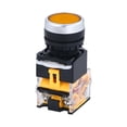 thumbnail image 1 of 400V Momentary Push Buttons Industrial Digital Controlled Self-reset Flat Round Caps Plastic Copper Power Switches Yellow, 1 of 8