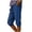 *1-Blue, variant on VBVC Women's Denim-Look Capri Pants,Summer Pull-On Trousers For Women,Ladies Lightweight Breathable Joggers with Pockets,Black,S-2XL